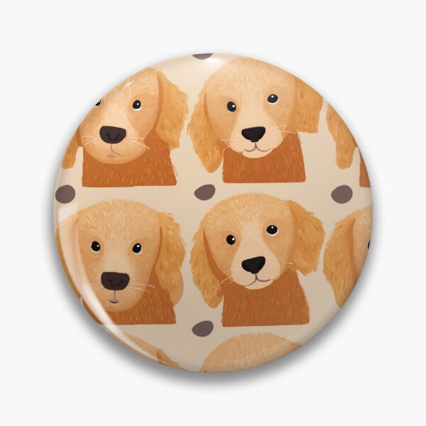 Item preview, Cute Golden Retriever Puppy Dog Pattern designed and sold by NicolasGlowArt.