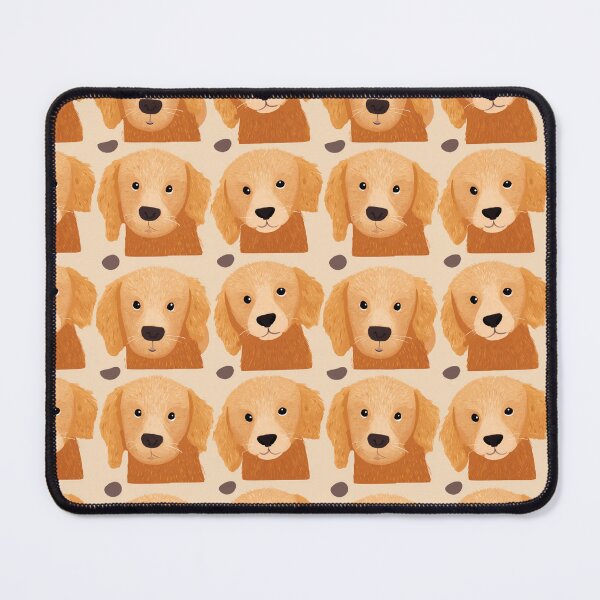 Item preview, Cute Golden Retriever Puppy Dog Pattern designed and sold by NicolasGlowArt.