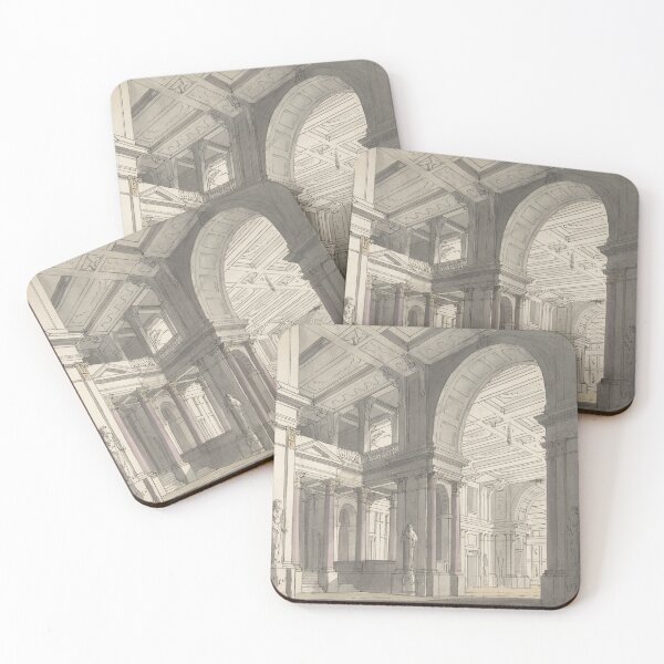 Item preview, 18th Century German Palace Architectural Sketch - Josef Platzer designed and sold by cheeseburgercat.