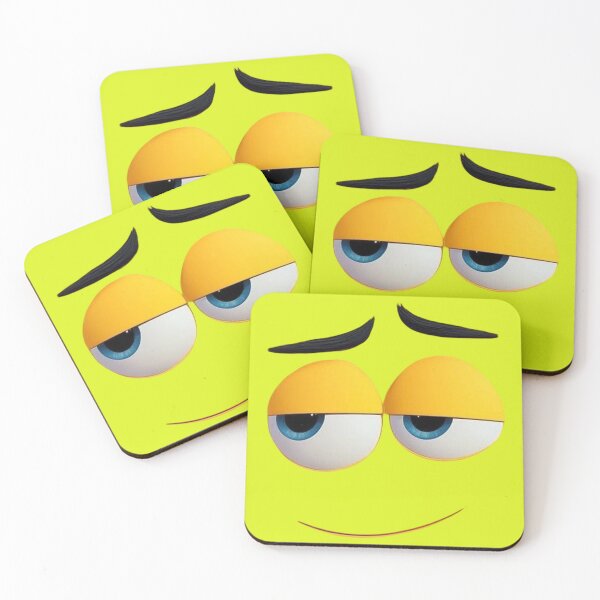 Item preview, Funny Sleepy Smirk Face – Sarcastic Lazy Mood Cartoon Expression designed and sold by Kruti Collection.