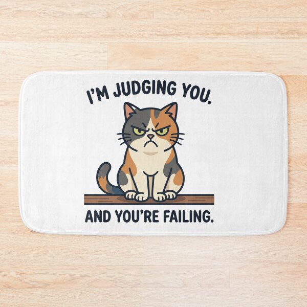 Item preview, I’m Judging You And You’re Failing - Funny Grumpy Cat Meme Design designed and sold by DeV11.