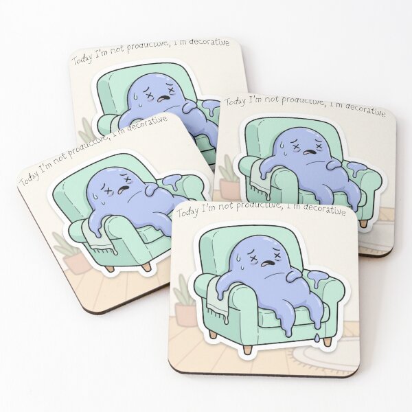 Item preview, Today I’m Not Productive I’m Decorative - Funny Introvert Lazy Mood Design designed and sold by DeV11.