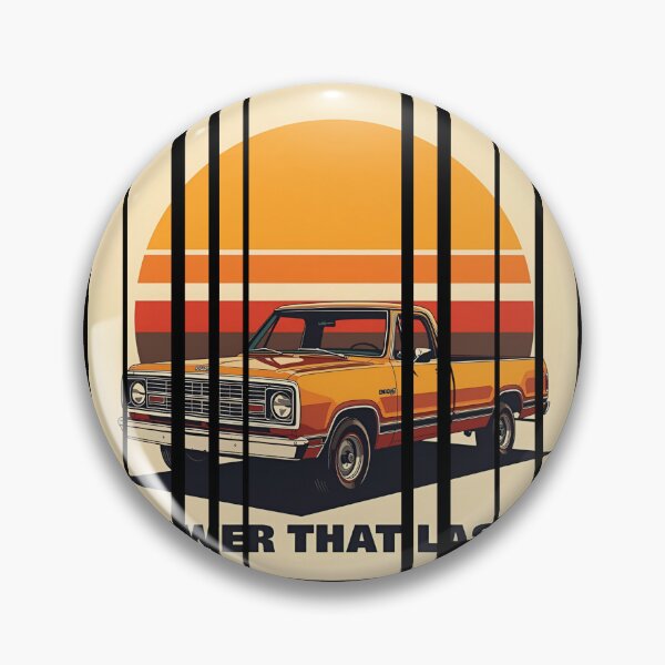 Item preview, Dodg D100 1972 pickup framed by a retro sunset nostalgic background 1 designed and sold by Neon G.