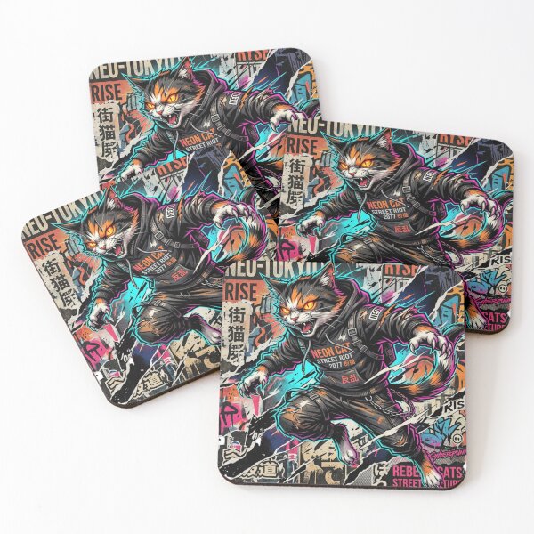Item preview, Anime Cat Streetwear - Neo Tokyo designed and sold by DeV11.