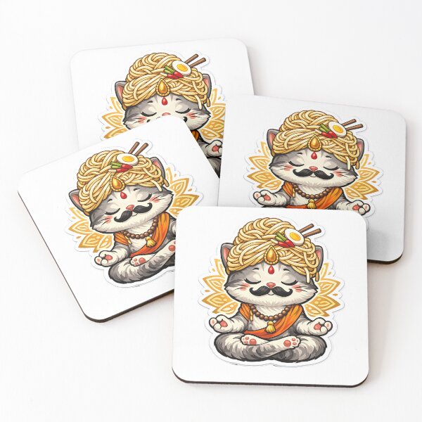 Item preview, Zen Noodle Cat Guru designed and sold by RainToday.