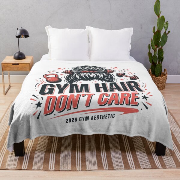 Item preview, Gym Hair Don't Care Fitness designed and sold by FlamaC.