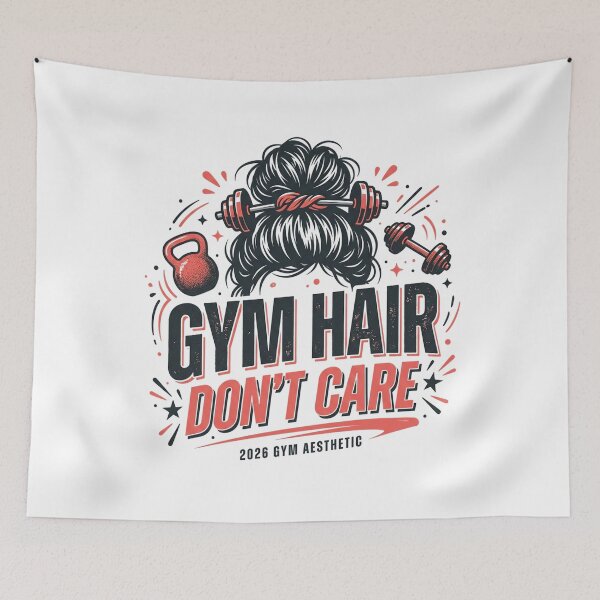 Item preview, Gym Hair Don't Care Fitness designed and sold by FlamaC.
