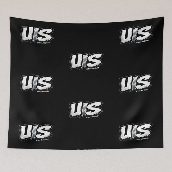 Item preview, UIS Official Chrome Logo - Urban Ink-Studio Minimalist Emblem designed and sold by Urban-InkStudio.