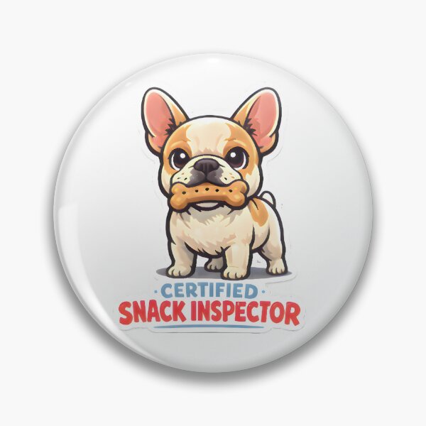 Item preview, Certified Snack Inspector – French Bulldog Vet Humor Sticker designed and sold by Bettybee00.