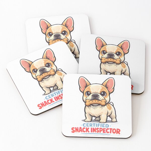 Item preview, Certified Snack Inspector – French Bulldog Vet Humor Sticker designed and sold by Bettybee00.