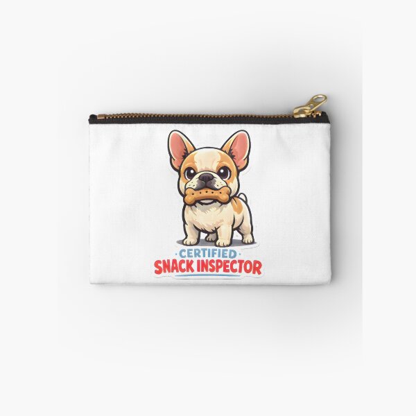 Item preview, Certified Snack Inspector – French Bulldog Vet Humor Sticker designed and sold by Bettybee00.