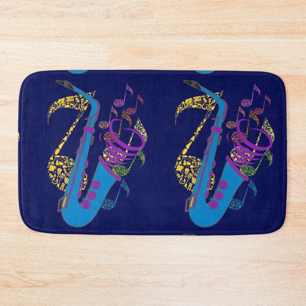 Item preview, Colorful Saxophone Art - Vibrant Jazz Music with Flowing Notes. designed and sold by LunaPrintCo.