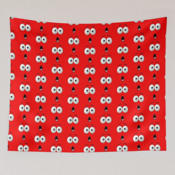 Item preview, Funny Shocked Face Cartoon – Surprised Expression Wide Eyes Emoji Art designed and sold by Kruti Collection.