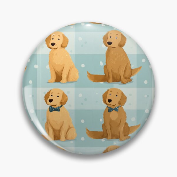 Item preview, Cute Golden Retriever Dog Bow Tie Pattern designed and sold by NicolasGlowArt.