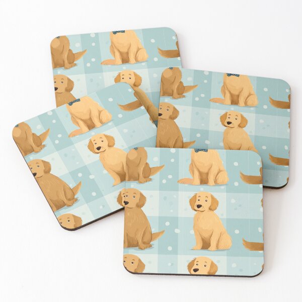 Item preview, Cute Golden Retriever Dog Bow Tie Pattern designed and sold by NicolasGlowArt.