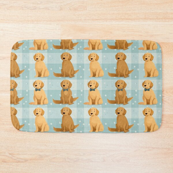 Item preview, Cute Golden Retriever Dog Bow Tie Pattern designed and sold by NicolasGlowArt.
