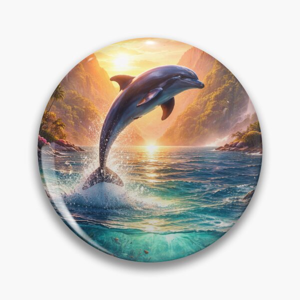 Item preview, Dolphin in Tropical Paradise designed and sold by JonelleTshirts.