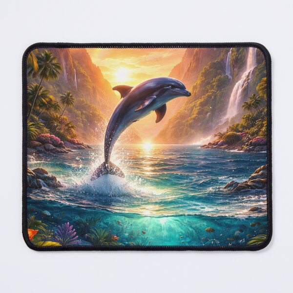 Item preview, Dolphin in Tropical Paradise designed and sold by JonelleTshirts.