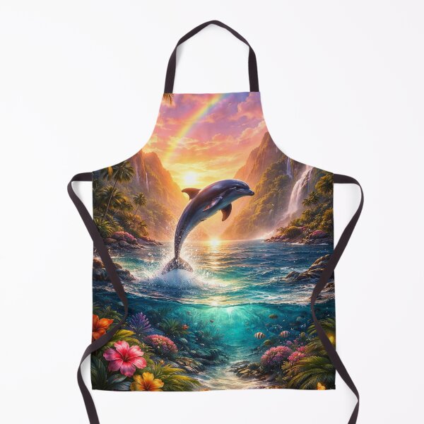Item preview, Dolphin in Tropical Paradise designed and sold by JonelleTshirts.