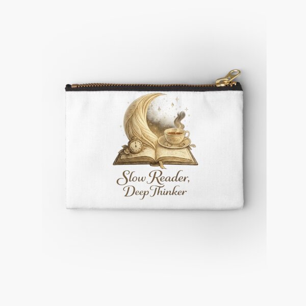 Item preview, Slow Reader, Deep Thinker – Vintage Book Badge – Gift For Book Lover designed and sold by Final Chance Designs⭐️⭐️⭐️⭐️⭐️.