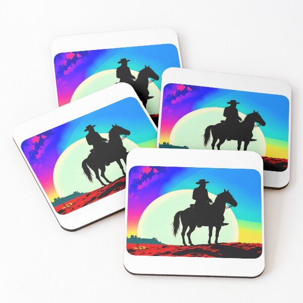 Item preview, Retro Synthwave Cowboy Silhouette designed and sold by Daniela`s shop.