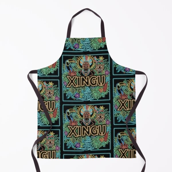 Item preview, XINGU Amazon Tribal Warrior Neon – Diseño Indígena Jaguar Tucán Jungle Boho Camiseta designed and sold by KAYAPO.