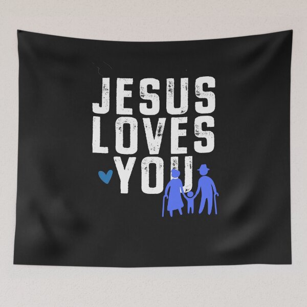 Item preview, Jesus Loves You – Grandparents Passing Faith to Child | Christian Family Love designed and sold by Aquarius-club.