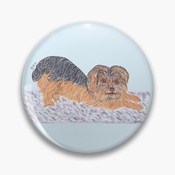 Item preview, YORKSHIRE TERRIER DOING YOGA designed and sold by BeritValk.