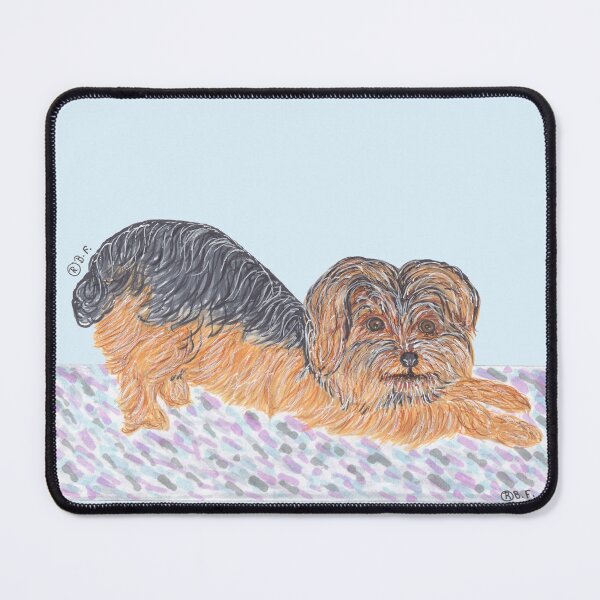 Item preview, YORKSHIRE TERRIER DOING YOGA designed and sold by BeritValk.