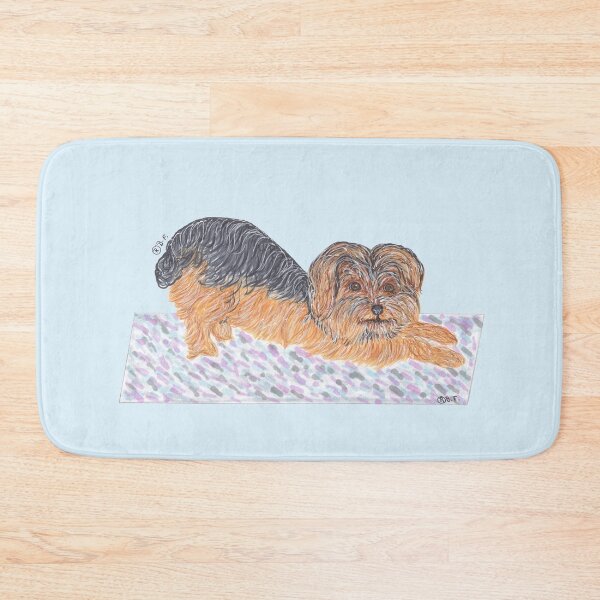 Item preview, YORKSHIRE TERRIER DOING YOGA designed and sold by BeritValk.