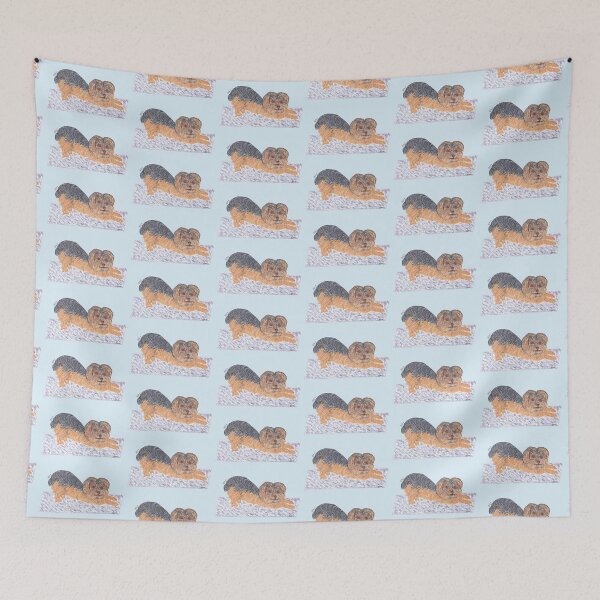 Item preview, YORKSHIRE TERRIER DOING YOGA designed and sold by BeritValk.