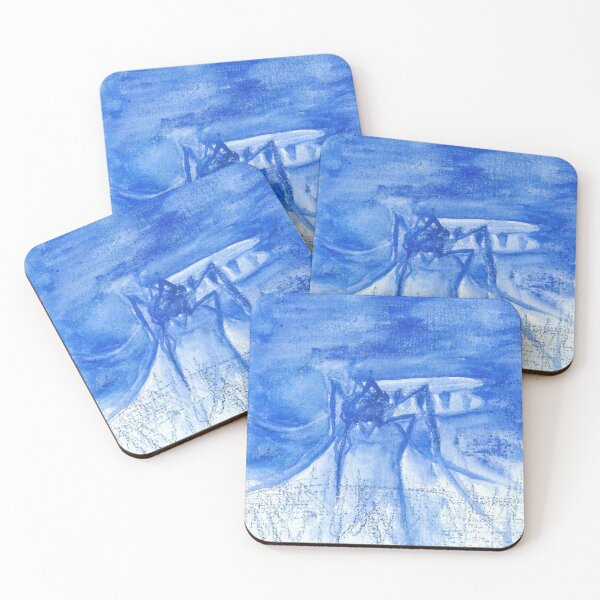 Item preview, blue mosquito designed and sold by ShePaintsMusic.