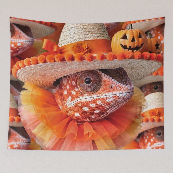 Item preview, Orange chameleon designed and sold by michplante60.