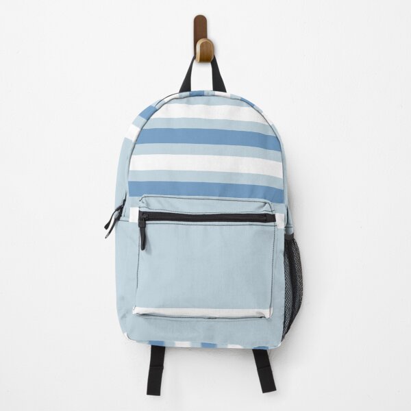 Item preview, Blue & white horizontal lines designed and sold by Mint + Midnight.