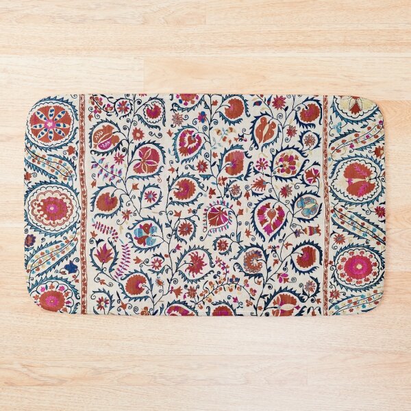 Item preview, Suzani Uzbekistan Embroidery Print designed and sold by Vicky Brago-Mitchell®.