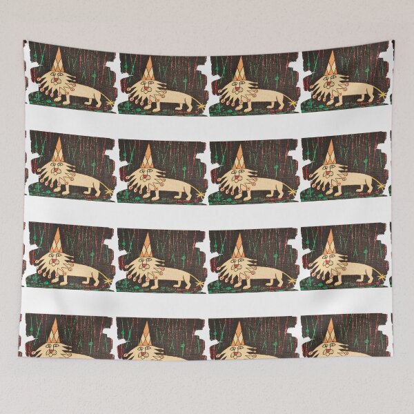 Item preview, Mid-Century Modern Lion - Retro Folk Art by Yates Blevins designed and sold by dcohea.