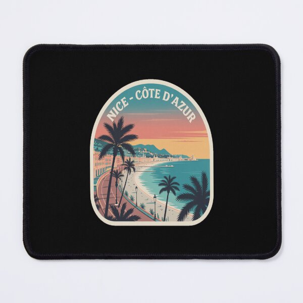 Item preview, Nice Côte d’Azur Retro Travel Sticker designed and sold by stickercuffs.