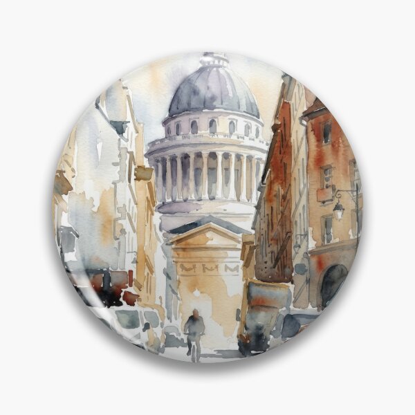 Item preview, Panthéon Paris Watercolor designed and sold by caracatita75.