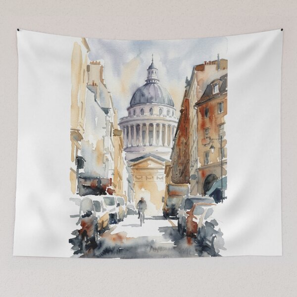Item preview, Panthéon Paris Watercolor designed and sold by caracatita75.