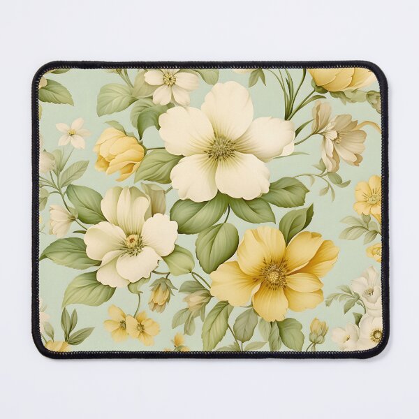 Item preview, Vintage Creamy Floral Watercolor Seamless Pattern designed and sold by SaturnStudioart.