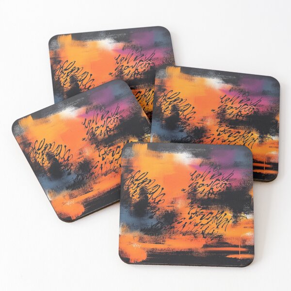 Item preview, The Midnight Script Abstract designed and sold by Overthinker9.