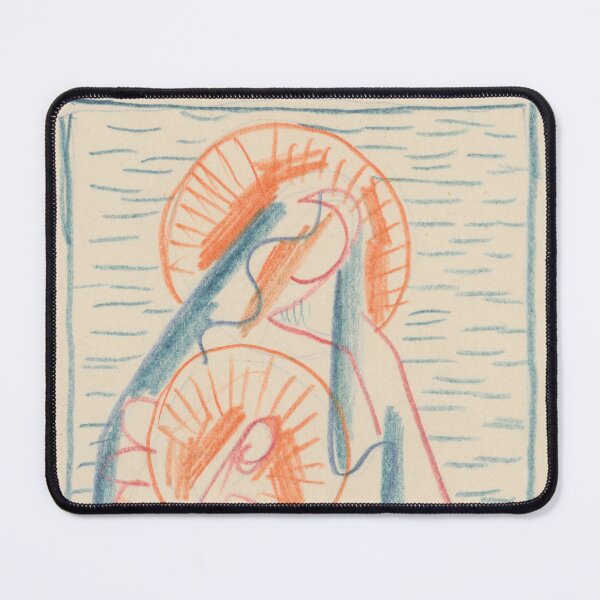 Item preview, Abstract Virgin Mary and Baby Jesus Christ | Madonna Simple Catholic Drawing designed and sold by Based History.