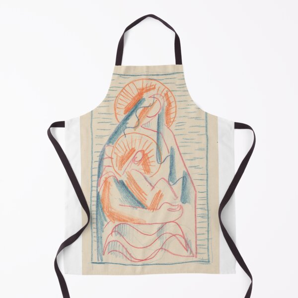 Item preview, Abstract Virgin Mary and Baby Jesus Christ | Madonna Simple Catholic Drawing designed and sold by Based History.
