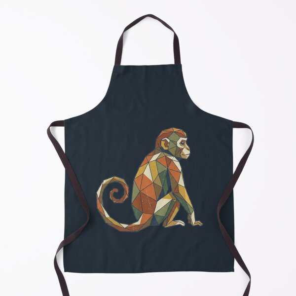 Item preview, Geometric Chimpanzee Profile – Vintage Ape Art Print for Offices and Studios designed and sold by bsbd-action.