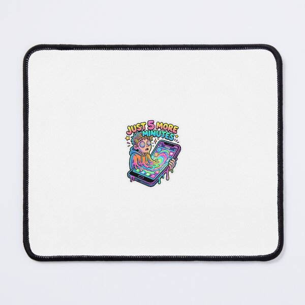 Item preview, Just 5 More Minutes - Doomscrolling Melting Phone Sticker designed and sold by Vibe Glue.
