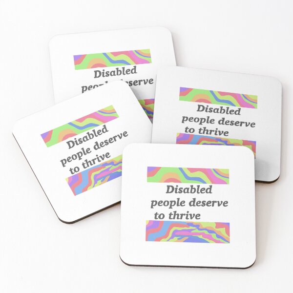Item preview, Disabled people deserve to thrive designed and sold by Designsbychaosbear .