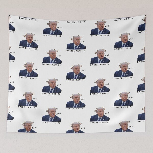 Item preview, Nebuchadnezzar Trump Cow designed and sold by The Artful Pearl.