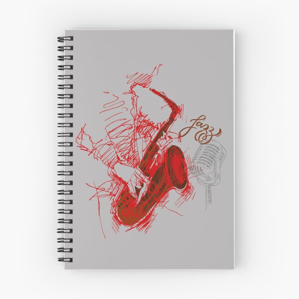 Item preview, Abstract Jazz Saxophone Art - Musician Sketch Style - Vintage Jazz Illustration. designed and sold by LunaPrintCo.