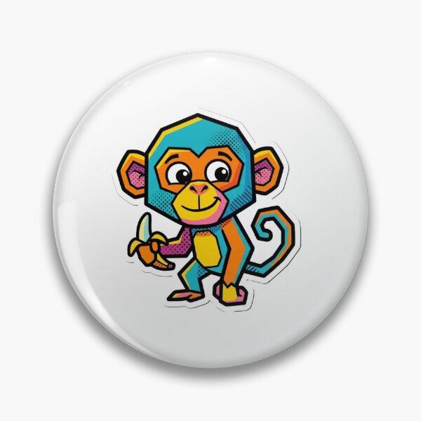 Item preview, Pop Art Monkey with Patterns – Colorful Ape Hat for Comic Book Style Lovers designed and sold by bsbd-action.