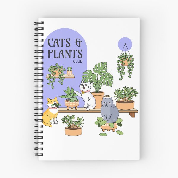 Item preview, Cats & Plants illustration designed and sold by SkillHill.